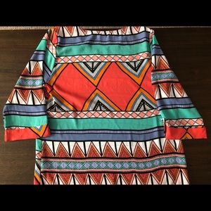 Abstract colorful blouse